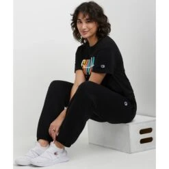 CHAMPION Juniors' Powerblend Fleece Boyfriend Joggers -Fierce Femme 2082281 001 alt5