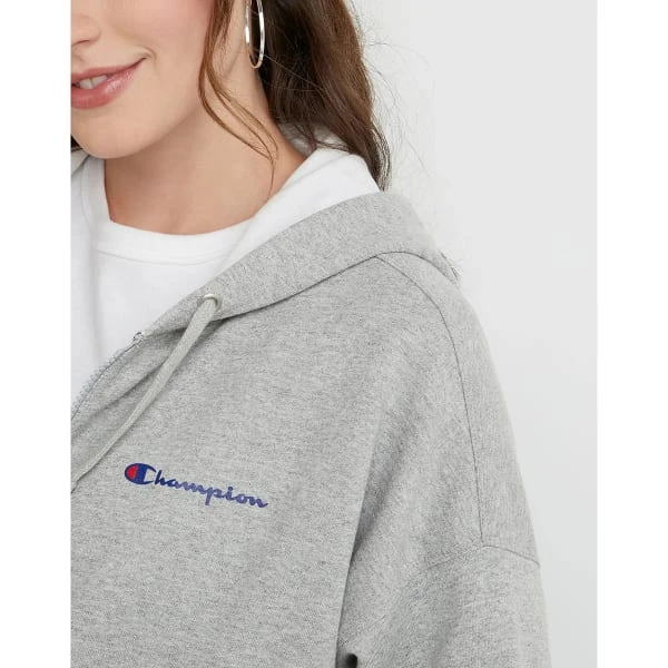 CHAMPION Women's Powerblend Fleece Full-Zip Hoodie 7 CHAMPION Women's Powerblend Fleece Full-Zip Hoodie - Image 5