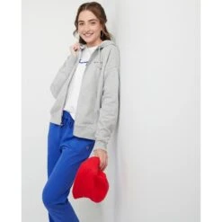 CHAMPION Women's Powerblend Fleece Full-Zip Hoodie 14 CHAMPION Women's Powerblend Fleece Full-Zip Hoodie -Fierce Femme 2082283 002 alt5