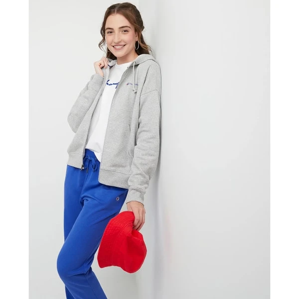 CHAMPION Women's Powerblend Fleece Full-Zip Hoodie 8 CHAMPION Women's Powerblend Fleece Full-Zip Hoodie - Image 6