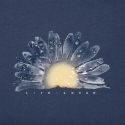 LIFE IS GOOD Women's Daisy Long-Sleeve Crusher Lite Hooded Tee -Fierce Femme 2082669 403 alt3