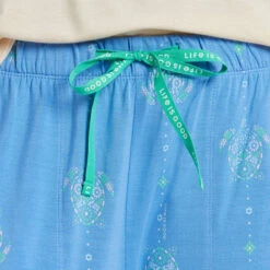 LIFE IS GOOD Women's Turtle Mosaic Lightweight Sleep Pants -Fierce Femme 2082677 405 alt2