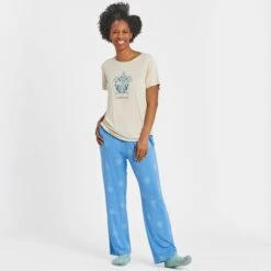 LIFE IS GOOD Women's Turtle Mosaic Lightweight Sleep Pants -Fierce Femme 2082677 405 alt4