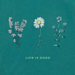 LIFE IS GOOD Women's Wildflowers Snuggle Up Relaxed Sleep Vee -Fierce Femme 2082678 308 alt2