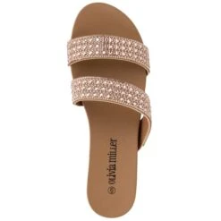 OLIVIA MILLER Women's Juliette Slip-On Flat Sandals -Fierce Femme 2082921 105 alt5