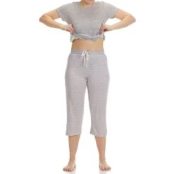 RENE ROFE Women's Hacci Capri Sleepwear Set -Fierce Femme 2083271 004 alt2