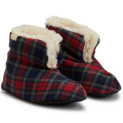 FAMOUS MAKER Women's Zoey Holiday Duvet Booties