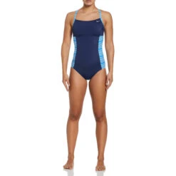 NIKE Women's Racerback One-Piece Swimsuit 9 NIKE Women's Racerback One-Piece Swimsuit -Fierce Femme 2084427 430 alt3