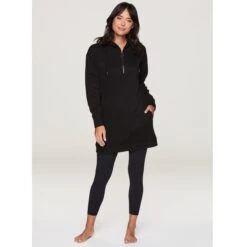 RBX Women's 1/4-Zip Fleece Hoodie Tunic Sweatshirt -Fierce Femme 2084457 001 alt4