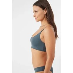 O'NEILL Juniors' Saltwater Solids Swim Top -Fierce Femme 2085060 003 alt2