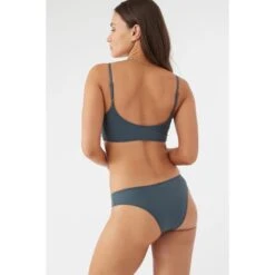 O'NEILL Juniors' Saltwater Solids Swim Top -Fierce Femme 2085060 003 alt4