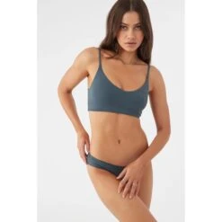 O'NEILL Juniors' Saltwater Solids Swim Top -Fierce Femme 2085060 003 alt7