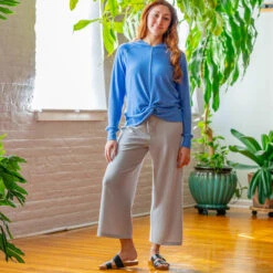 EMS Women's Softspun Wide Leg Cropped Pants -Fierce Femme 2085512 004 alt5