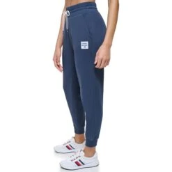 TOMMY HILFIGER Women's French Terry Tapered Joggers -Fierce Femme 2085558 402 alt2