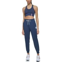 TOMMY HILFIGER Women's French Terry Tapered Joggers -Fierce Femme 2085558 402 alt4