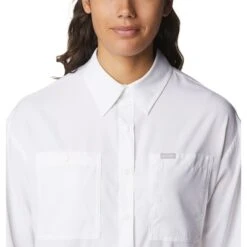 COLUMBIA Women's Silver Ridge Utility Long-Sleeve Shirt -Fierce Femme 2085707 101 alt3