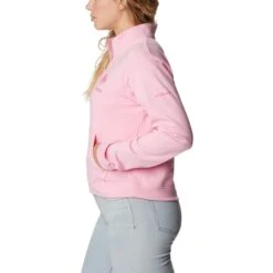 COLUMBIA Women's Trek French Terry Half-Zip Sweatshirt 9 COLUMBIA Women's Trek French Terry Half-Zip Sweatshirt -Fierce Femme 2085709 609 alt2