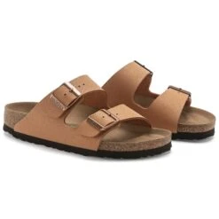 BIRKENSTOCK Women's Arizona Vegan Birkibuc Sandal, Narrow -Fierce Femme 2085989 205 alt2