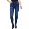 YMI Women's Essential 3-Button High-Rise Skinny Jeans -Fierce Femme 2086678 403 main