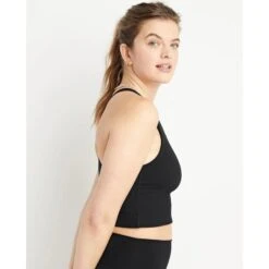 CHAMPION Women's Soft Touch Ribbed Crop Top -Fierce Femme 2086994 001 alt3