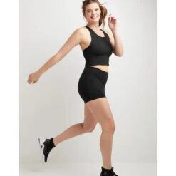 CHAMPION Women's Soft Touch Ribbed Crop Top -Fierce Femme 2086994 001 alt5