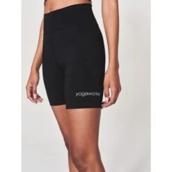 YOGAWORKS Women's Ana Pocket Biker Shorts -Fierce Femme 2088370 001 alt5
