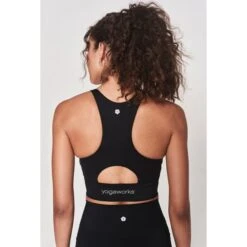 YOGAWORKS Women's Cara Longline Bra -Fierce Femme 2088374 001 alt4