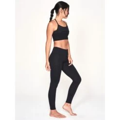YOGAWORKS Women's Emily Mid-Rise Leggings -Fierce Femme 2088385 001 alt4
