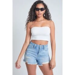 YMI Juniors' High Rise 3" Festival Shorts -Fierce Femme 2088546 406 alt3