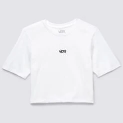 VANS Juniors' Flying V Cropped Short-Sleeve Crew Tee -Fierce Femme 2089353 101 alt4