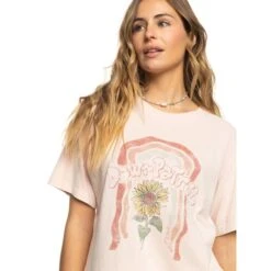 ROXY Juniors' Moonlight Sunset A Oversized Boyfriend Short-Sleeve Tee -Fierce Femme 2089413 807 alt3
