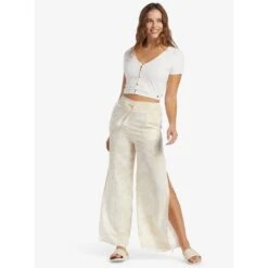 ROXY Juniors' Tropical Rhythm Beachy Pants -Fierce Femme 2089418 908 alt5