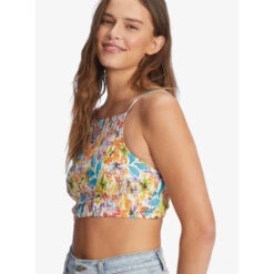 ROXY Juniors' Live Free Strappy Tank -Fierce Femme 2089428 407 alt3