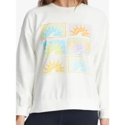 ROXY Juniors' Morning Hike Sweatshirt -Fierce Femme 2089430 101 alt3