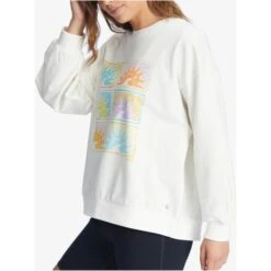 ROXY Juniors' Morning Hike Sweatshirt -Fierce Femme 2089430 101 alt4