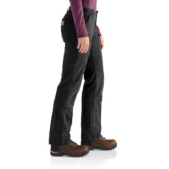 CARHARTT Women's 102323 Rugged Flex Loose Fit Canvas Double-Front Work Pant 13 CARHARTT Women's 102323 Rugged Flex Loose Fit Canvas Double-Front Work Pant -Fierce Femme 2089810 001 alt5