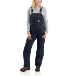 CARHARTT Women's 104049 Relaxed Fit Washed Duck Insulated Bib Overall -Fierce Femme 2089842 462 alt2