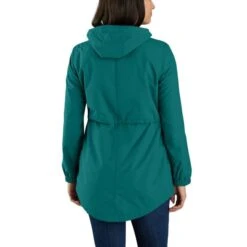 CARHARTT Women's 104221 Rain Defender Relaxed Fit Lightweight Coat -Fierce Femme 2090127 450 alt2